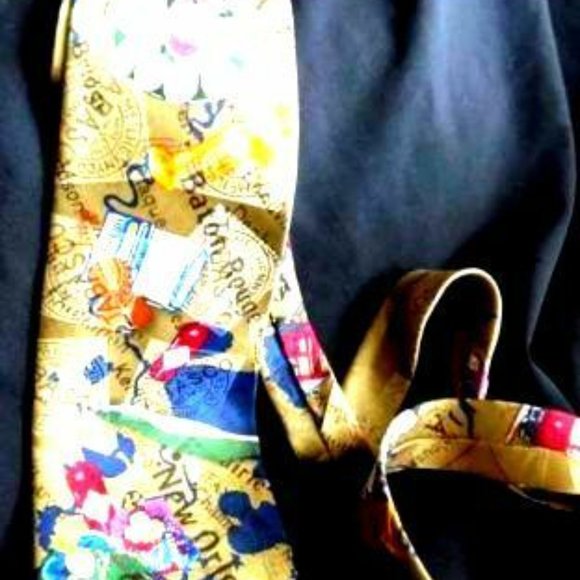 TABASCO New Orleans Neck Tie Mardi Gras - Picture 3 of 6